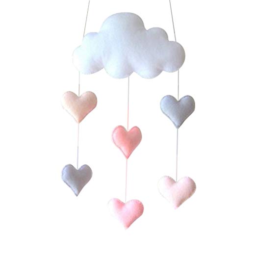 Top factory safety felt cloud style crib mobile hanger felt Mobile for Baby